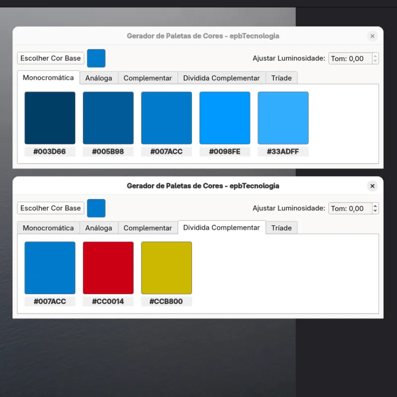 Gerador de paletas para Linux v1.2